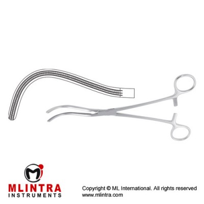 Guyon Atrauma Kidney Pedicle Clamp Curved Stainless Steel, 23 cm - 9" Guyon Atrauma Kidney Pedicle Clamp Curved Stainless Steel, 23 cm - 9"